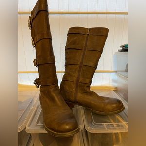 Tall Brown Leather Boots